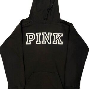 Victoria Secret PINK Black Hooded Sweatshirt
